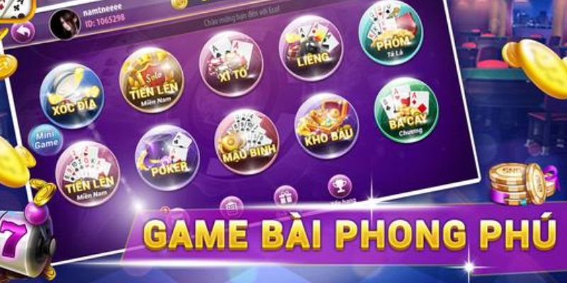 Top game bài đổi thưởng trực tuyến siêu HOT 2024